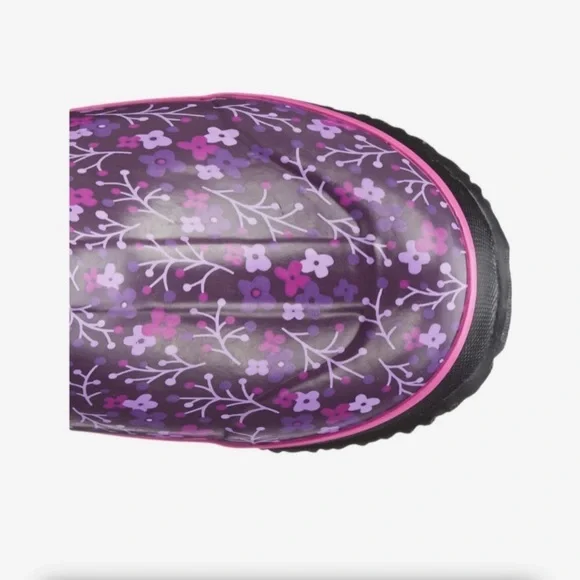 BOGS | Waterproof Classic Flower Stripes Boots Size Youth 6 - Picture 2 of 11